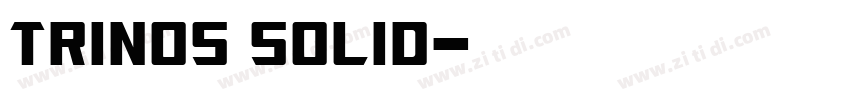 Trinos Solid字体转换